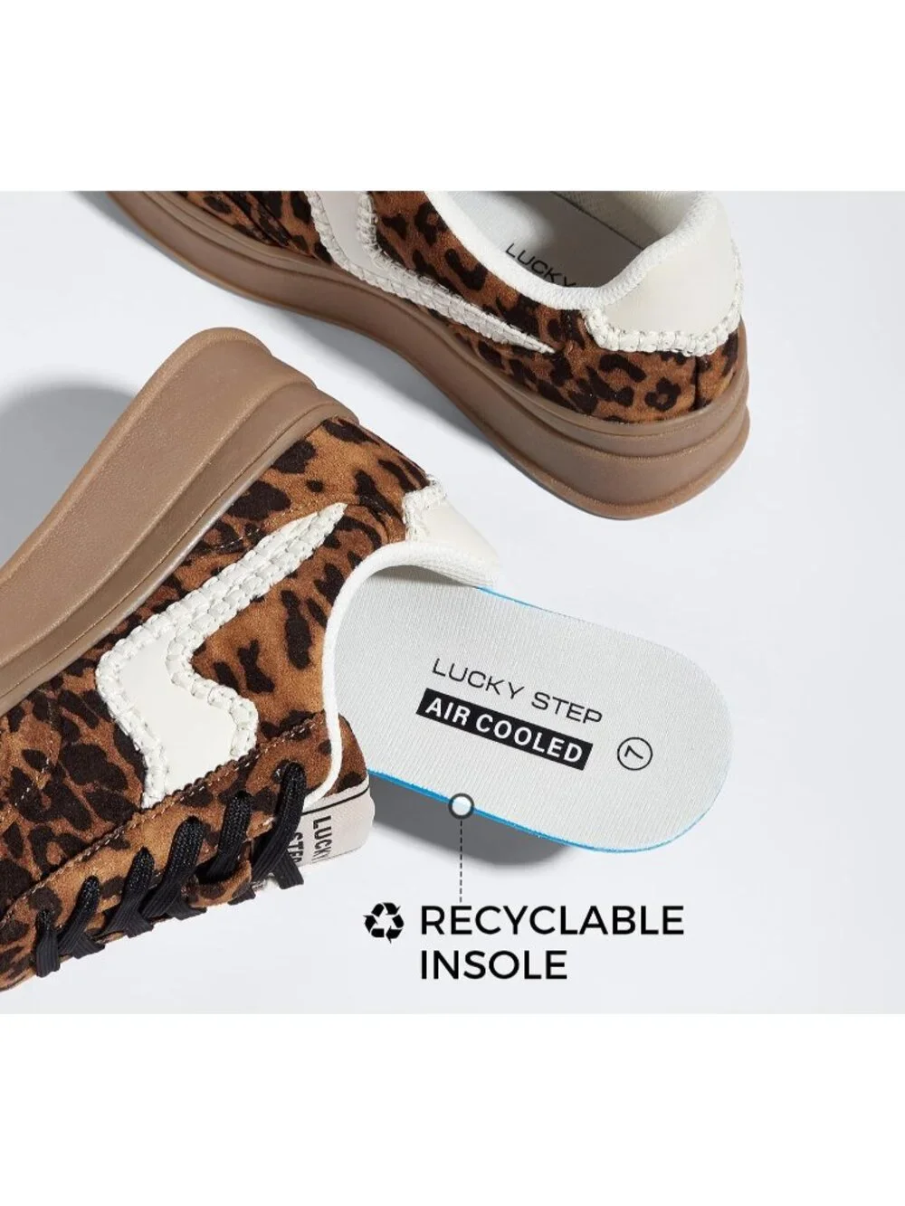 🆕Women's Leopard Platform Fashion Sneakers Thick Sole Casual Walking Shoes